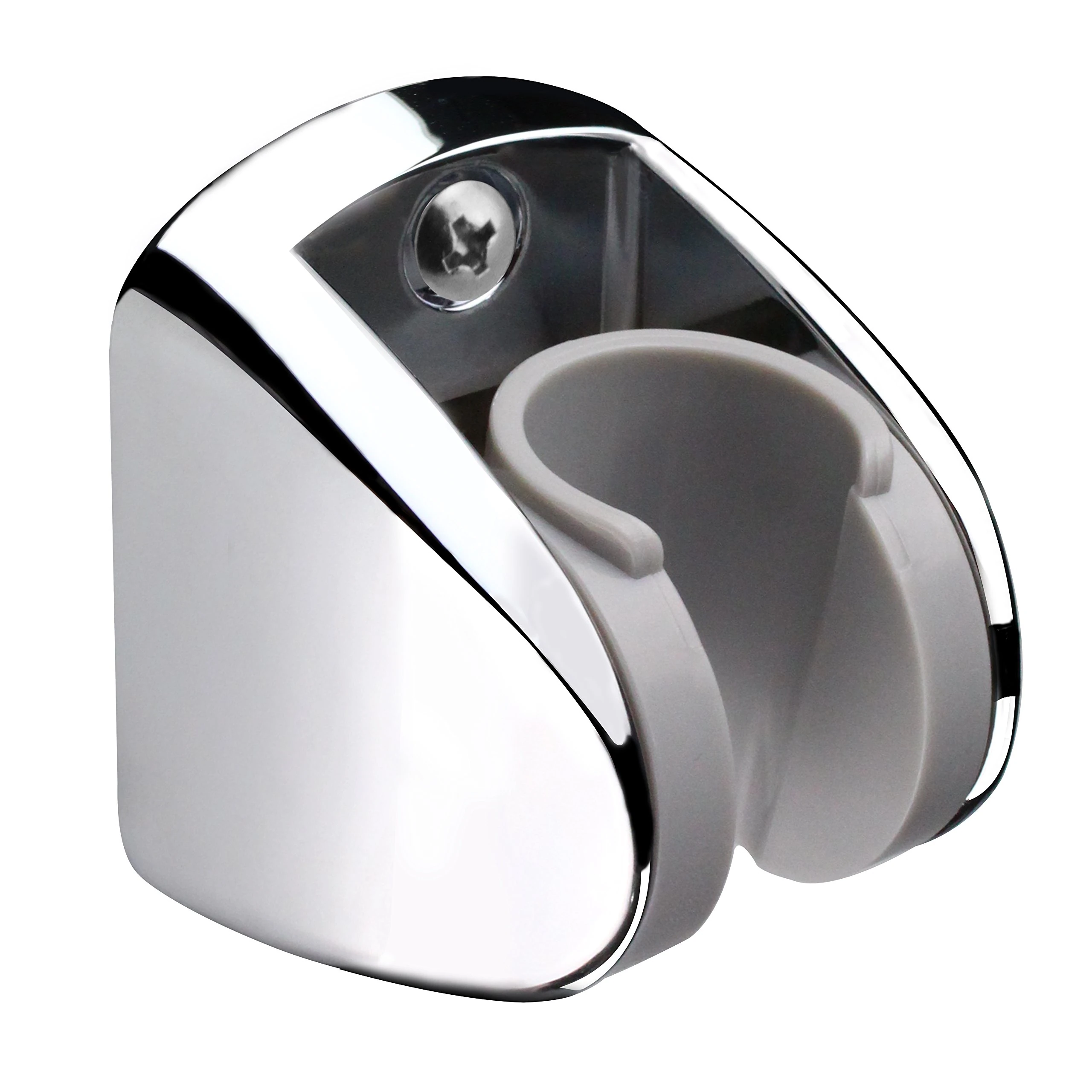 HOMEWELL On Wall Mount Shower Bracket for Handheld Shower Head, Height Adjustable Holder - Large Angle Adjustable to Meet Any Space Bathroom- Chrome