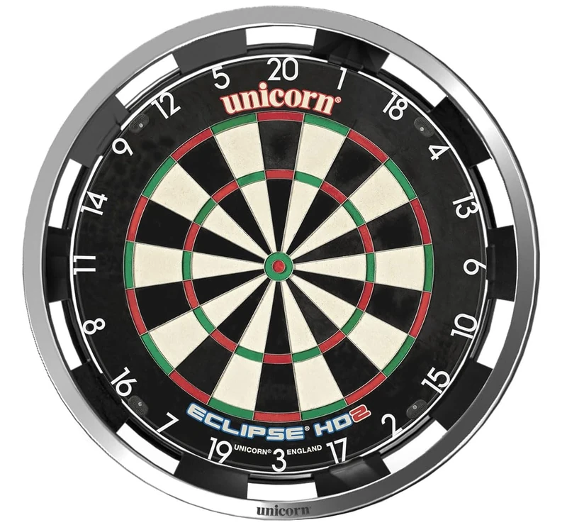 Unicorn Illuminated Dartboard Backboard Surround — Solar Flare · 360 Degrees Non-Glare Lighting · Fits any Standard Dartboard
