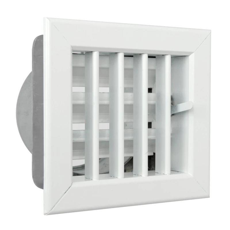 The gcsib1413100-y Ventilation Grill Built-in for Fireplaces, Aluminium Varnished White, 140 x 130 mm