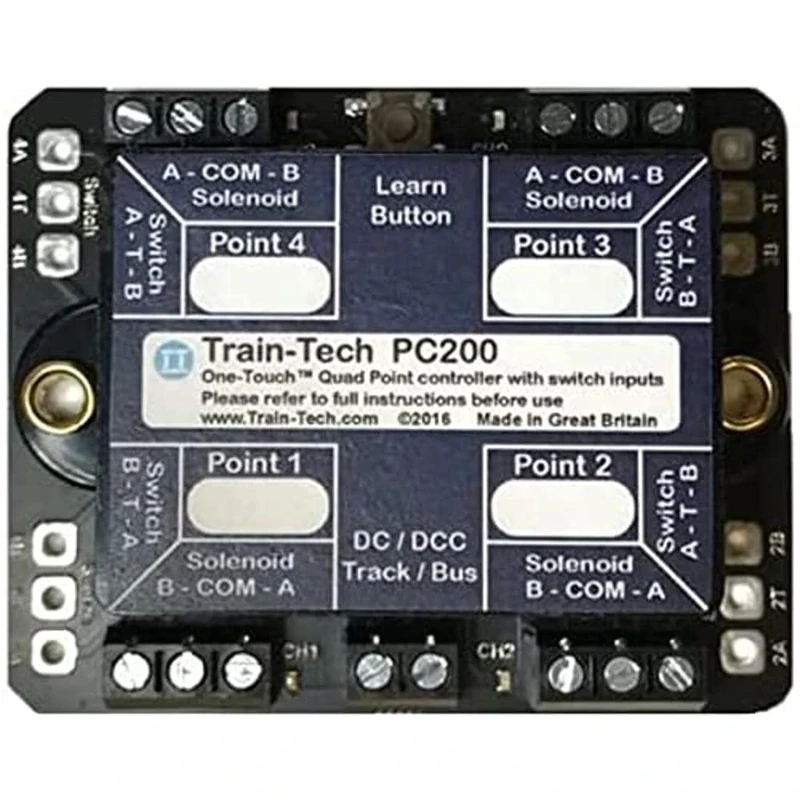Train Tech TTPC200 DCC Point Controller Quad with Route Store/Switching