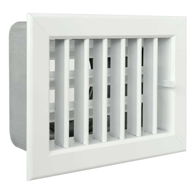 The gcsib1813100-y Ventilation Grill Built-in for Fireplaces, Aluminium Varnished White, 180 x 130 mm