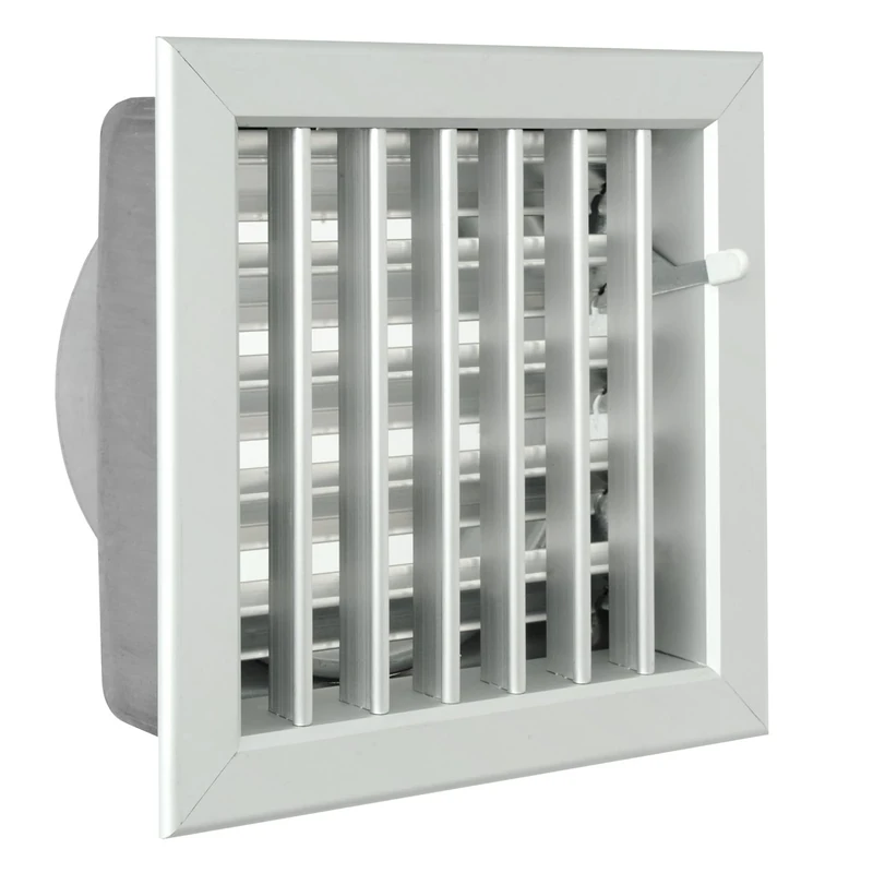 The gcsial1818120-y Ventilation Grill Built-in for Fireplaces, Aluminium, 180 x 180 mm