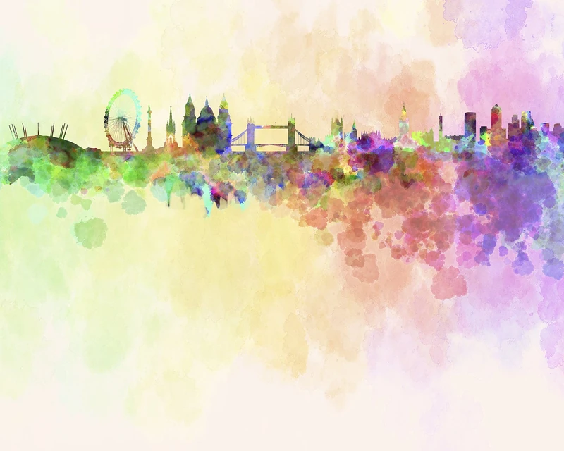 London Skyline Wall Mural