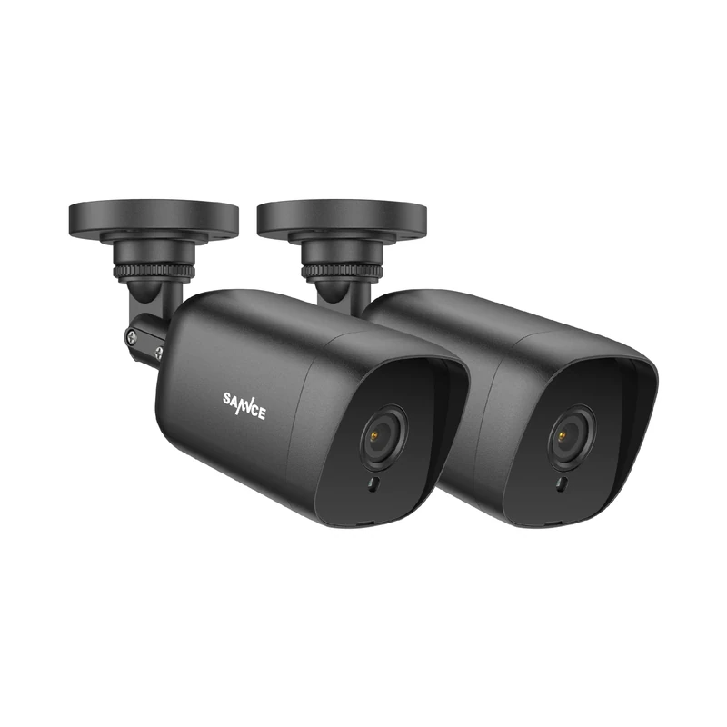 SANNCE Security Camera,1080P HD CCTV Surveillance Bullet Camera IP66 Weatherproof Indoor Outdoor TVI Camera IR Cut,12 Led 100ft/30M Night Vision, Analog Cameras, 2 Pack