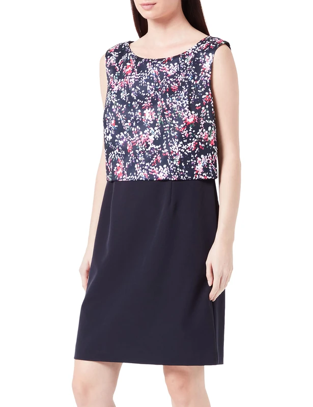 comma Women's 8t.802.82.4315 Party Dress, Multicolour (59a7 Doted AOP 59a7), 12 - Image 1