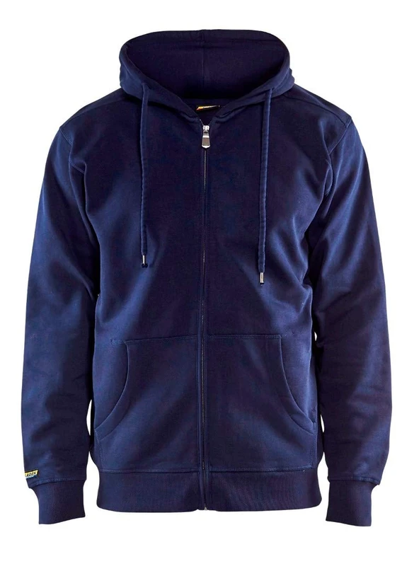 Blaklader 3366104888004XL Hooded Zip Sweatshirt Navy 4XL