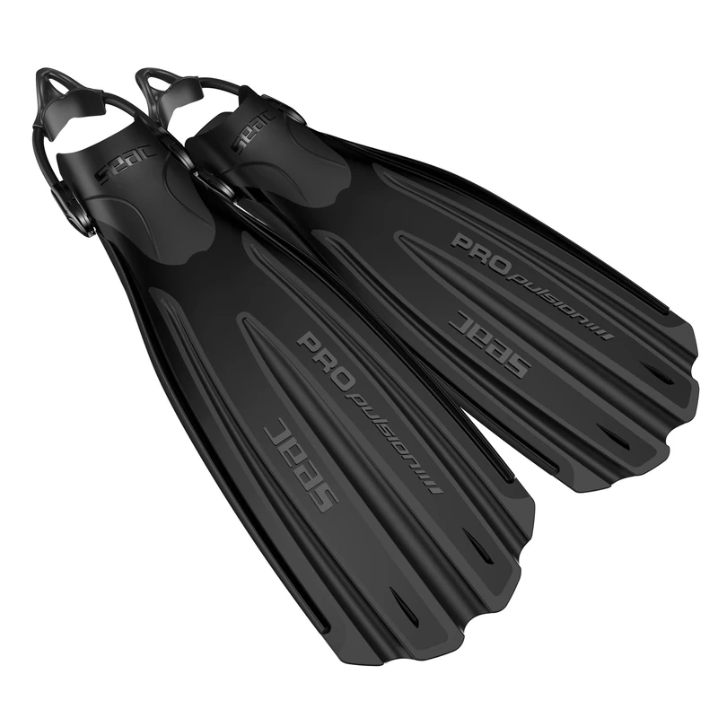 Seac Sub Propulsion S SCUBA Diving Fins, Sling Strap, Open Heel, High Performance (Made in Italy), black, 9/11UK