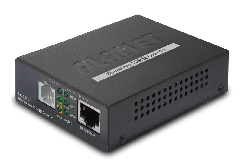 Planet 1-Port 10/100/1000T Ethernet to VDSL2 Converter