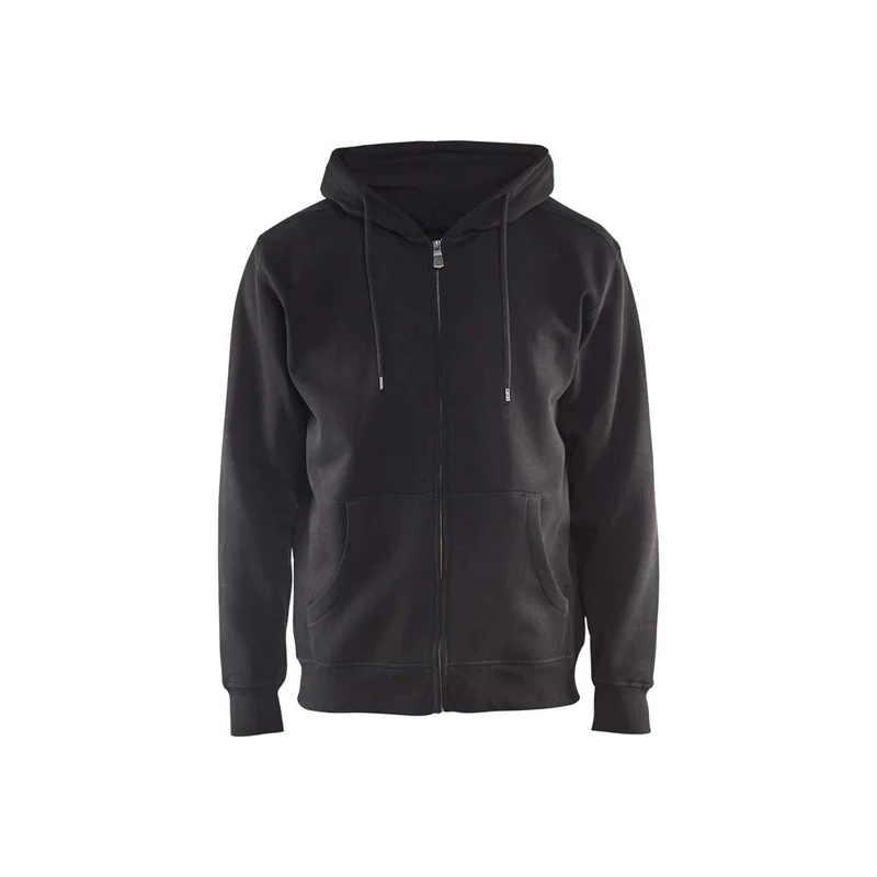 Blaklader 3366104899004XL Hooded Zip Sweatshirt - Black, 4XL