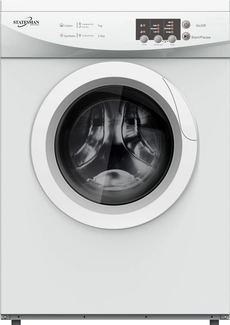 Statesman 7kg Freestanding Vented Tumble Dryer Anti-Crease/Child Lock | White