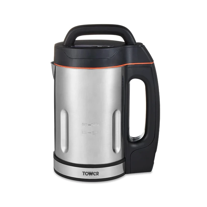 Tower Soup & Smoothie Maker with Intelligent Control System and Stainless Steel Jug and Blade, 1000W, 1.6 Litre, Stainless Steel, T12031