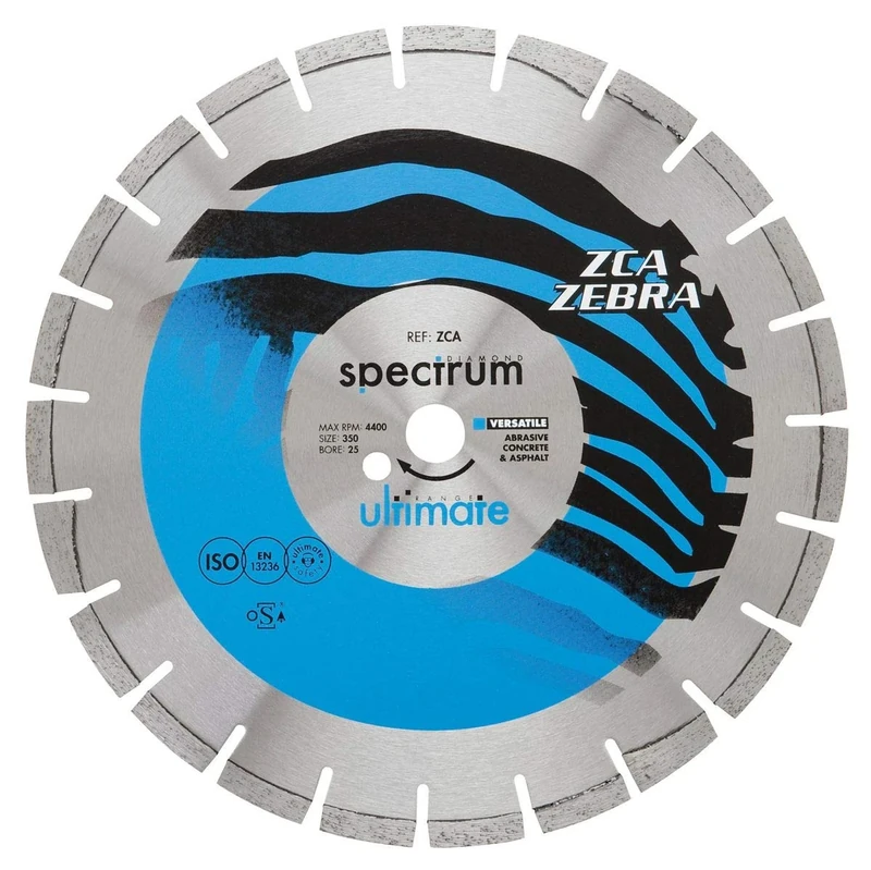 Ultimate Zebra Diamond Blade - Abrasive / Dual - 500/25.4mm
