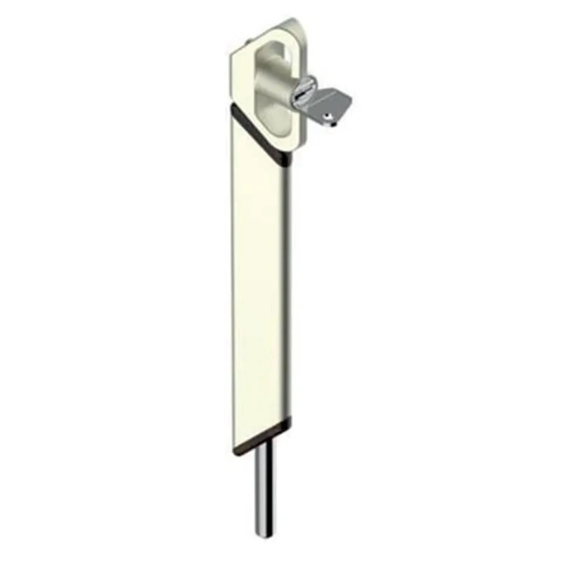VXV 300 mm RAL:9006 Key Door Lock Grey