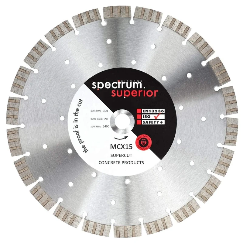 OX Spectrum Pro Supercut Dia Blade - Concrete/GP - 230/22.23mm