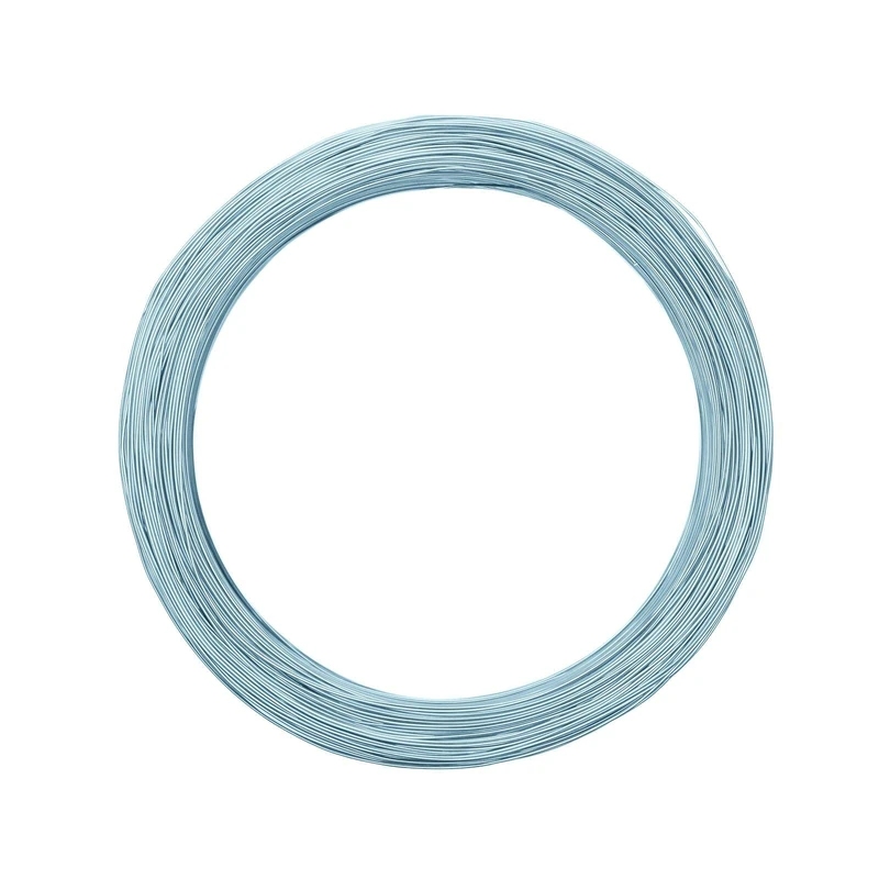 Vaessen Creative Aluminium Craft Wire 1197.5 ft (365 m) x 0.03" (0.8 mm) Ice Blue - Flexible Metallic Wire for Crafting, Flower Arranging, Jewellery Making and Modelling