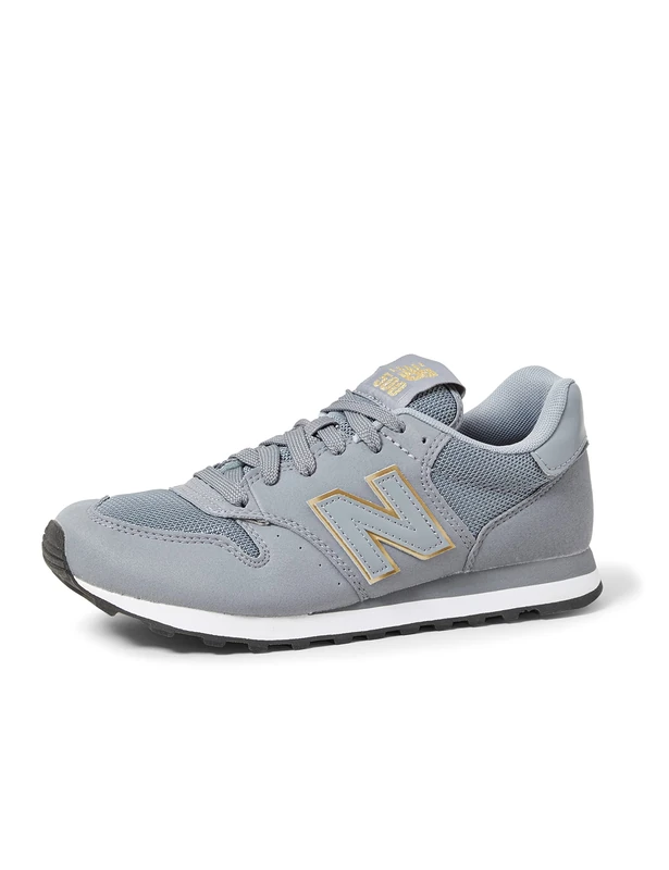 New Balance Women's 500 Core Sneaker, Grey Gold, 4 UK
