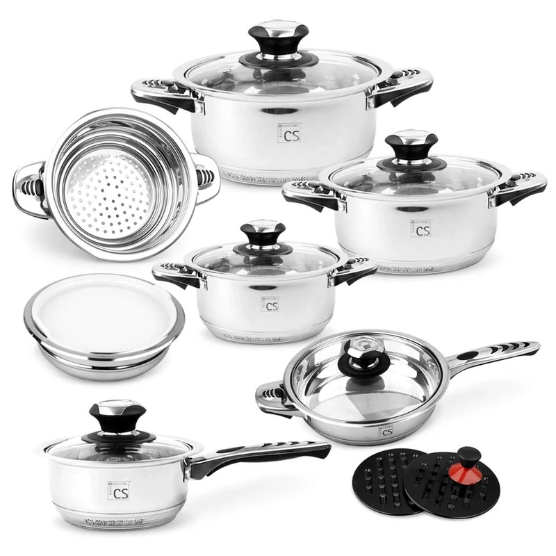 CS-KOCHSYSTEME | AURICH Cookware Set (065843) | 16 Pieces