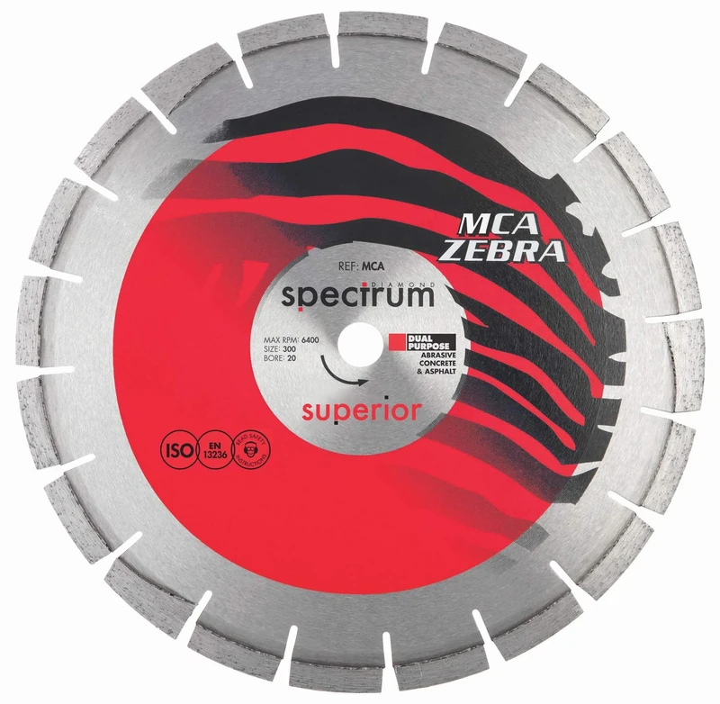 OX Spectrum Pro Zebra Dia Blade - Abrasive - 180/22.23mm