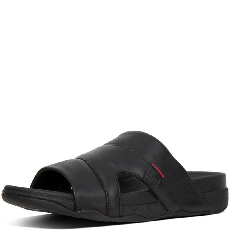 Fitflop freeway pool slide in leather - Image 1
