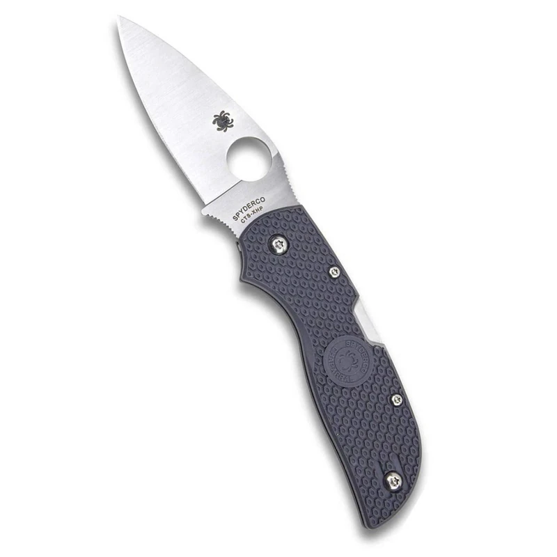 Spyderco C152PGY Chapparral Folder 2.8 in PlainEdge FRN Handle, Gray, 2.8"
