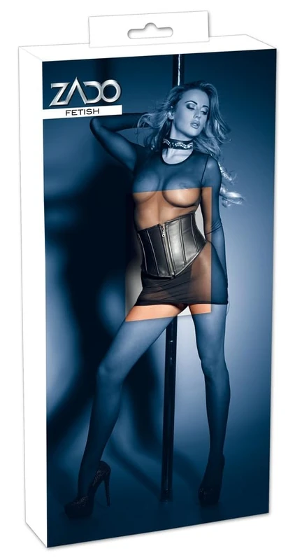 ZADO Leather Waist Cincher Corset, 51 cm