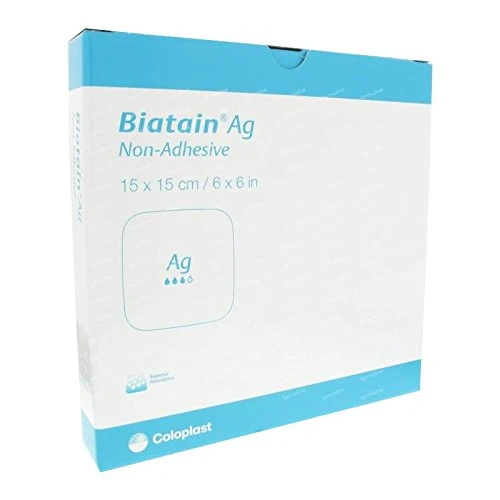 Biatain Ag N/Adhesive, 9625, 15 sq. cm(Pack of 5)