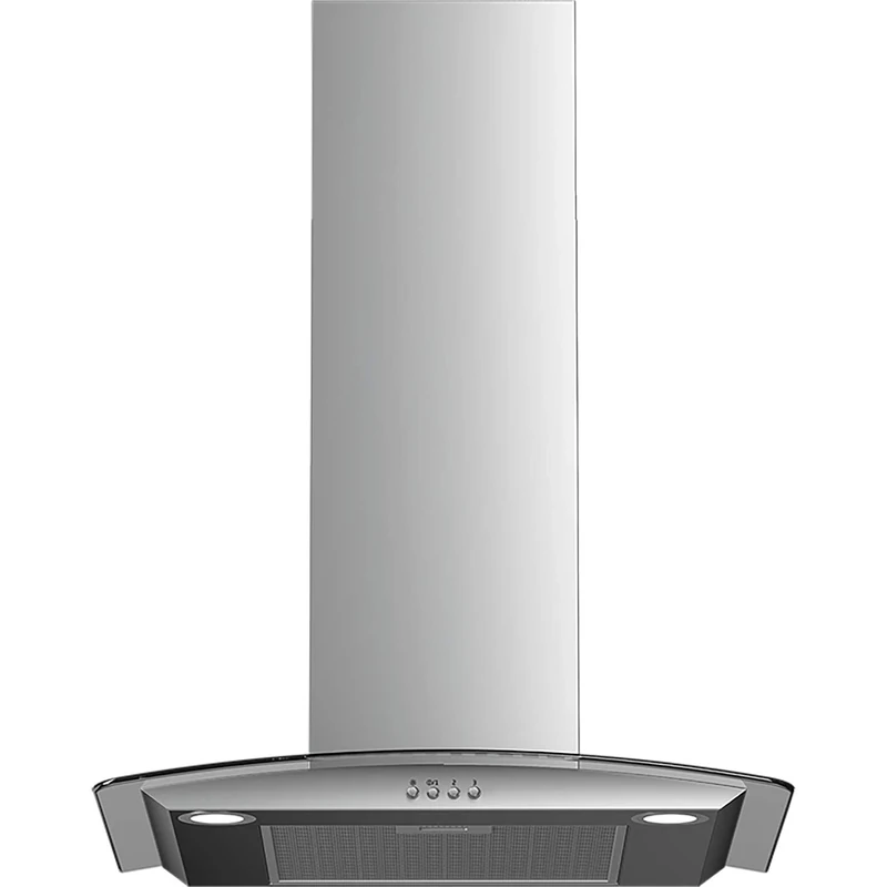Beko HCG61320X 60cm Curved Glass Chimney Hood - 3 Speeds, 300m3/h