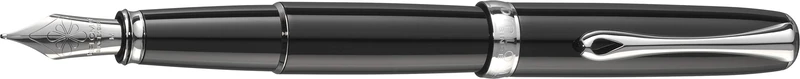 Diplomat Excellence A2 Fountain Pen with Steel Medium Nib - Black Lacquer