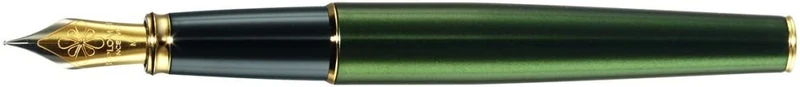 Diplomat Excellence A2 Fountain Pen with Steel Medium Nib - Evergreen Gold
