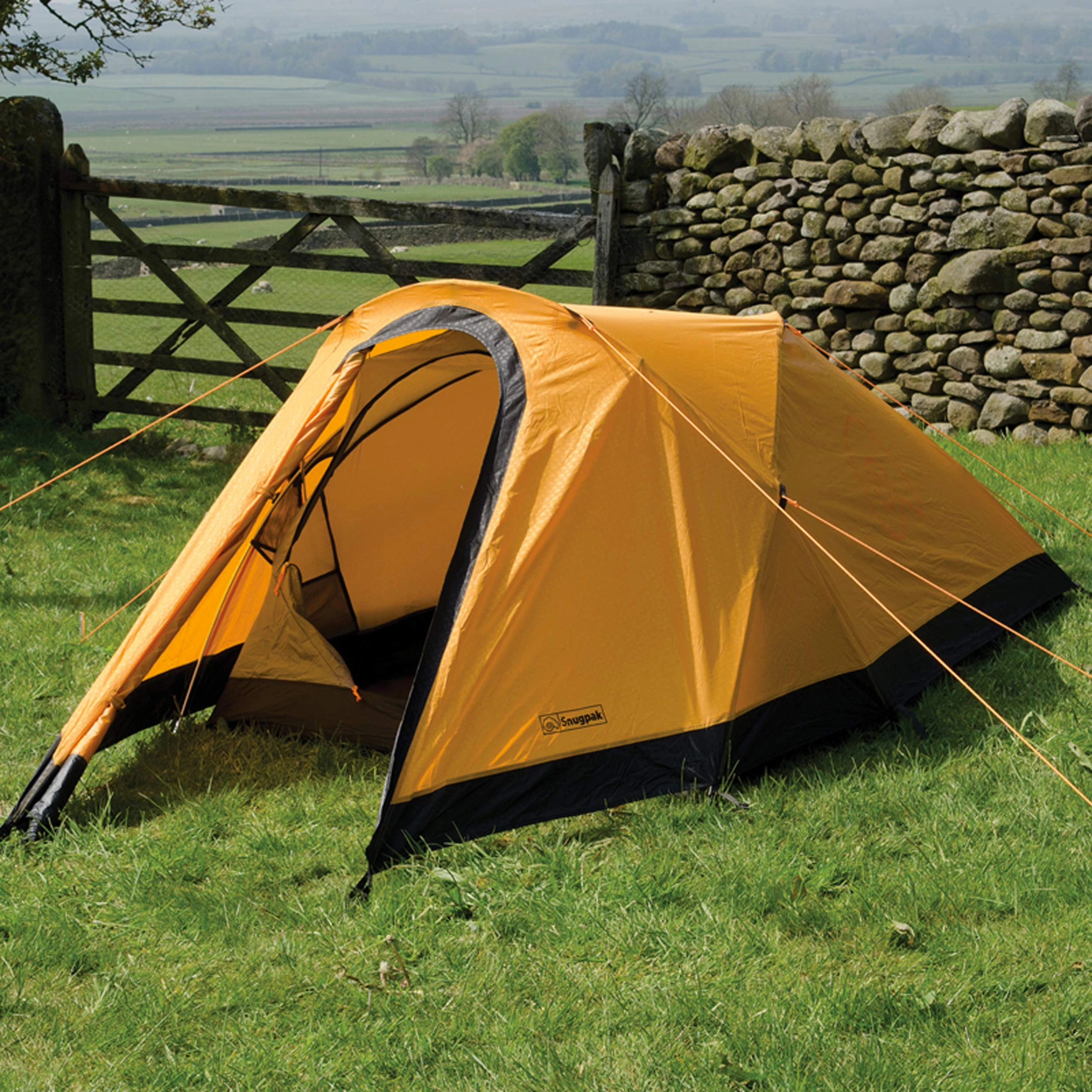 Snugpak | Journey Duo | Tent | 2 Person | 4000mm 100% Waterproof Outer (Sunbusrt Orange)