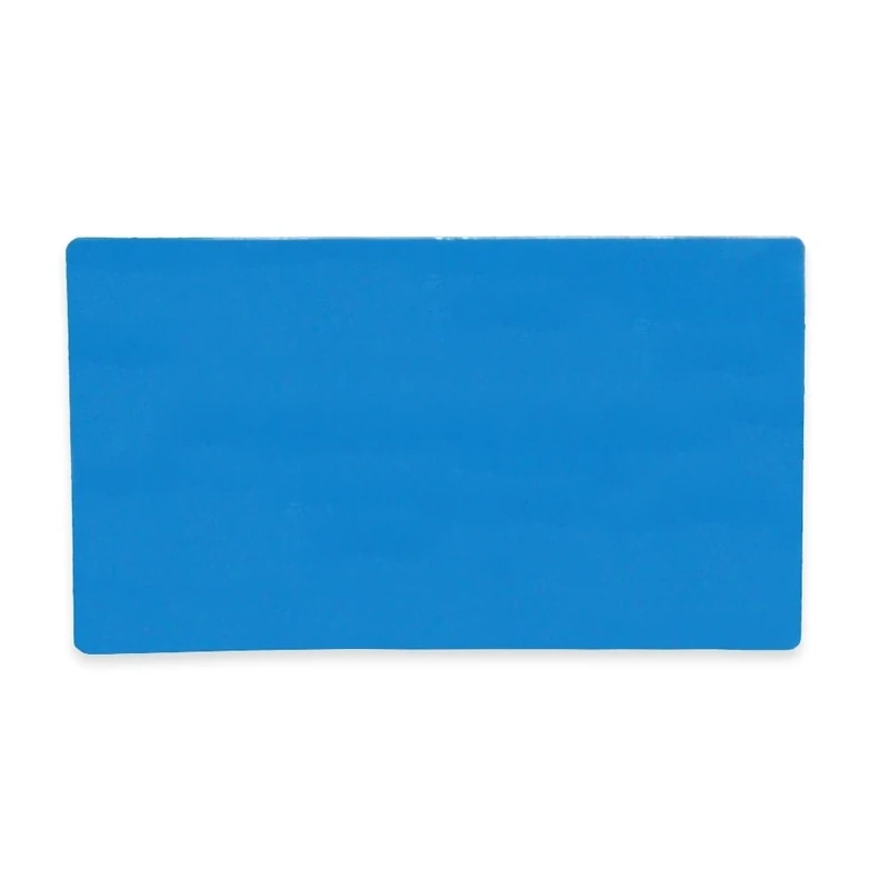 MagFlex® Flexible Magnetic Sheet with Gloss Blue Dry-Wipe Surface for Creating Scrumboards, Removable and Changeable Labels - 140mm x 80mm x 0.85mm - Pack of 100