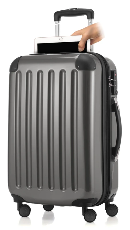 Hauptstadtkoffer - Alex - Hand Luggage with Laptop Compartment, Cabin Suitcase, 4 Wheels, TSA, 55 cm, 42 liters, Titan