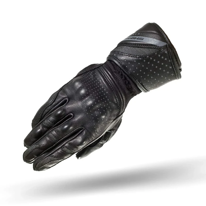 SHIMA MONDE, Lady Fit Classic Women Protective Summer Motorcycle Gloves (XS, Black) - Image 1