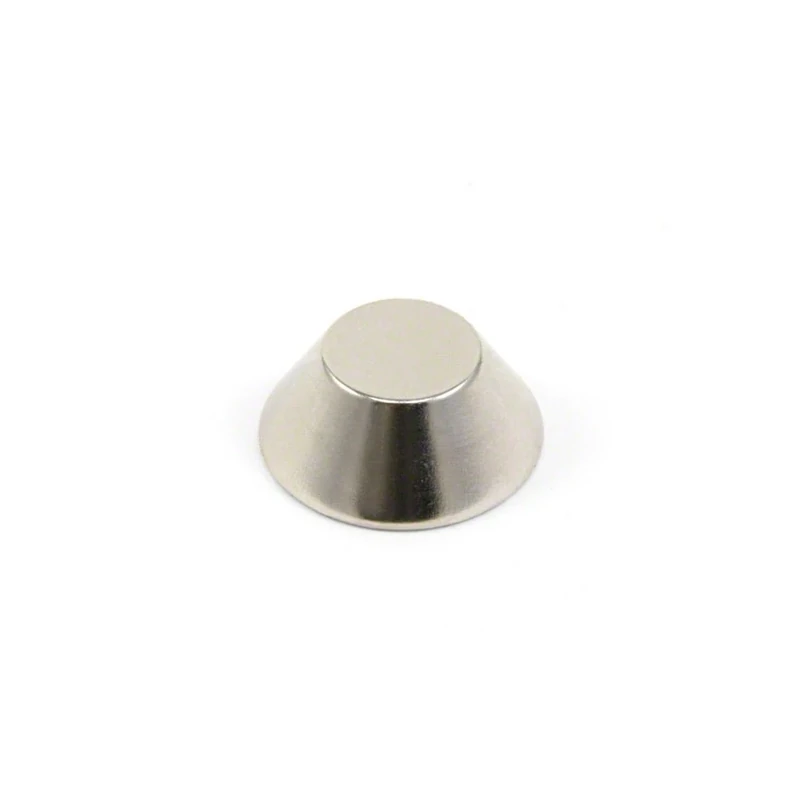 N42 Neodymium Cone Magnet for Fridge, Office, Science, DIY, and Crafting - 25mm O.D. x 13mm I.D. x 10mm thick - 10.5kg Pull - Pack of 10 - Image 1