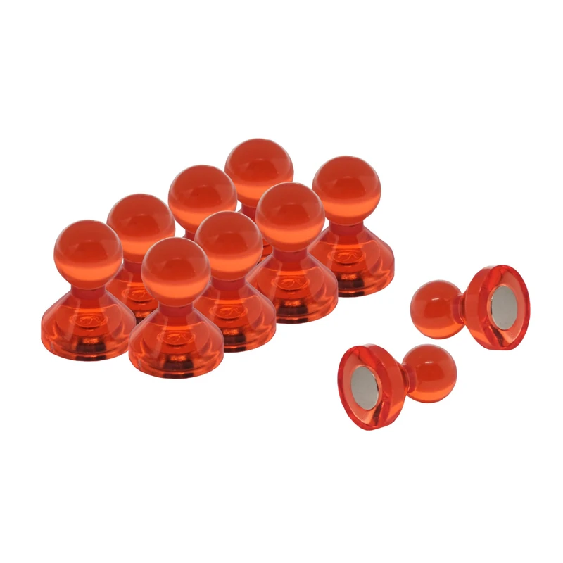 FIRST4MAGNETS Red Acrylic Push Pin Magnets - Pack of 100