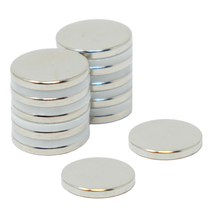 N35 Neodymium Magnet for Arts, Crafts, Model Making, DIY, Hobbies and Packaging - 15mm dia x 2mm thick - 1.8kg Pull - Pack of 200