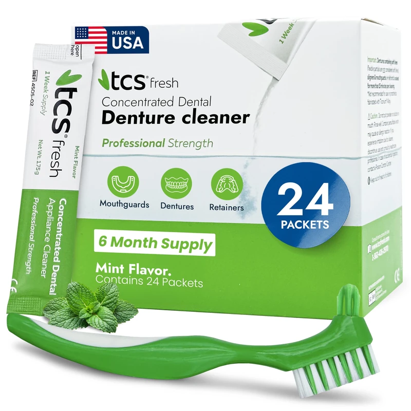 TCS Fresh Dental Appliance Cleaner Set - 6 Month Supply - Image 1