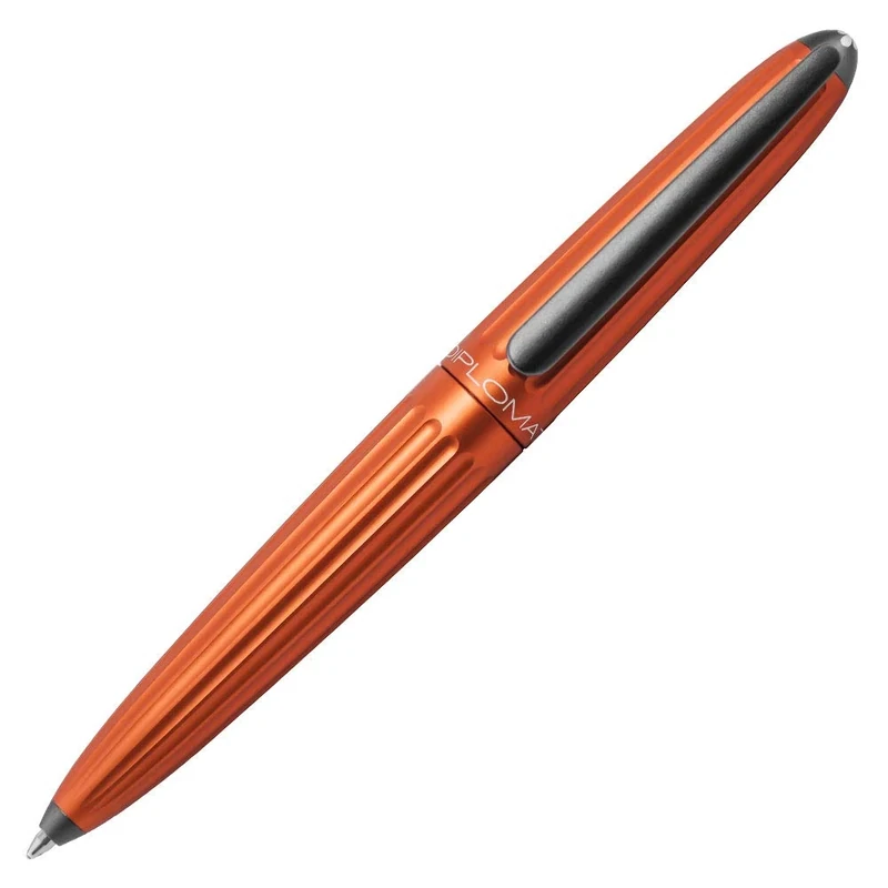 Diplomat - Aero - Ballpoint Pen EasyFLOW - Orange - Resistant and Elegant - High End - 5 Years Warranty
