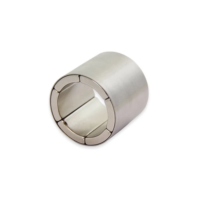 N42 Neodymium Radially Magnetised Magnet Assembly for Motors and Generators - 40mm O.D. x 30mm I.D. x 35mm long