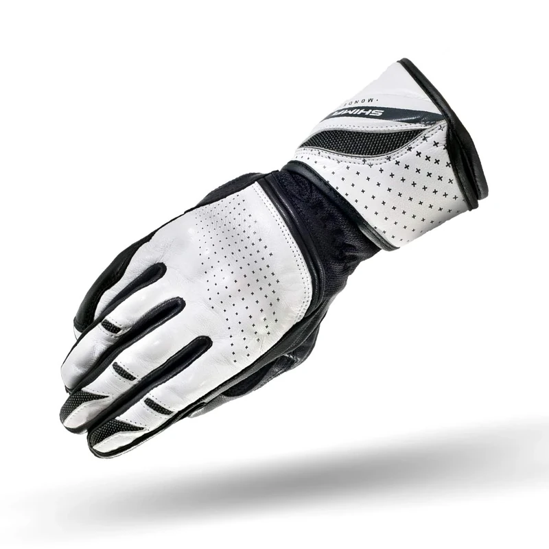 SHIMA MONDE, Lady Fit Classic Women Protective Summer Motorcycle Gloves (XS, White)