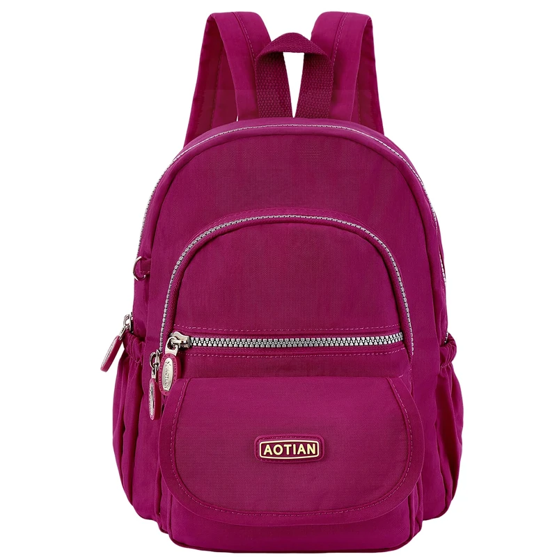 AOTIAN Nylon Lightweight Sturdy Little Casual Backpack 7 L Hot Pink