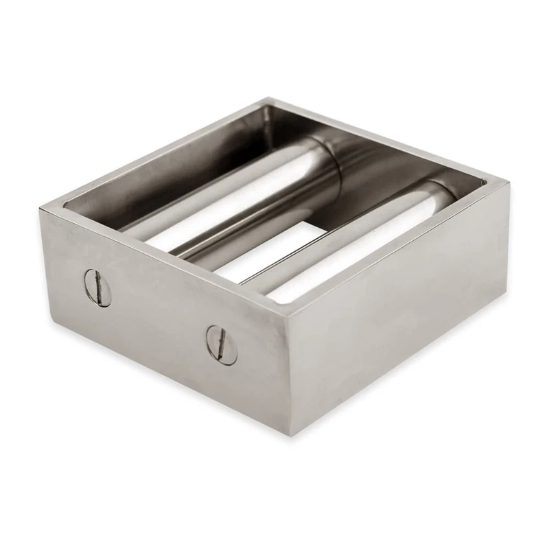 Food Industry Grade Stainless Steel Magnetic Separator Grid for Removal of Ferrous Debris, Ensuring Product Purity and Protecting Processing Equipment - 100mm x 100mm x 40mm - 10,000 Gauss - 2 Rods