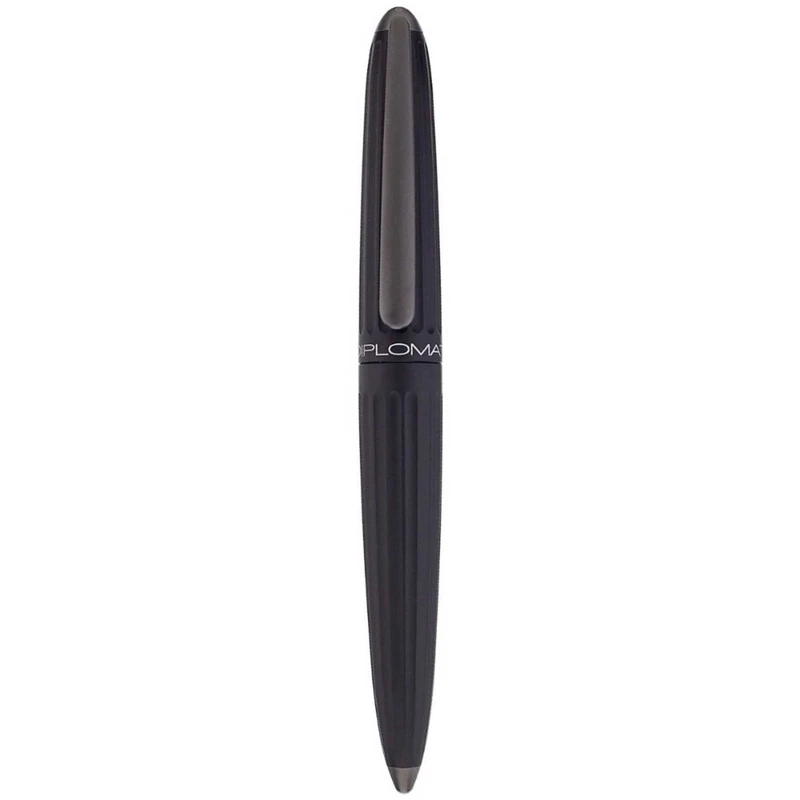 Diplomat D40301028 Aero Fountain Pen with Steel Broad Nib - Black