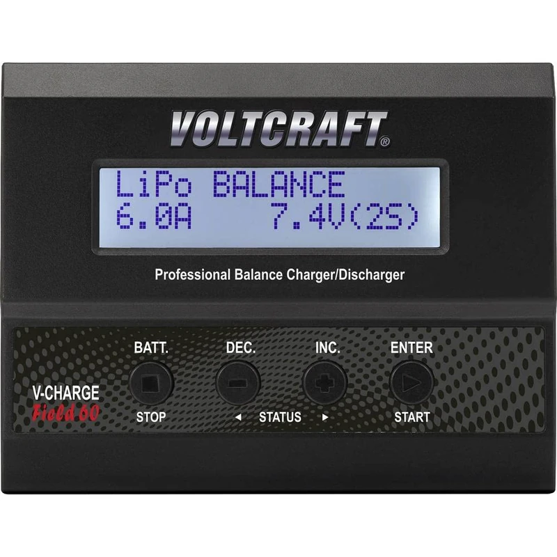 VOLTCRAFT V-Charge 60 DC Multifunctional Model Building Charger 12V 6A Li-Poly, Li-ion, LiFePO, LiHV, NiCd, NiMH, Lead