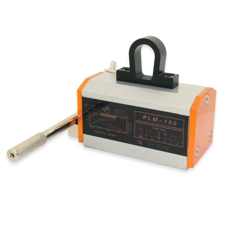 Switchable Lifting Magnet for Safe and Efficient Handling of Ferrous Materials - 137mm x 62mm x 66mm high - 100kg Safe Working Limit