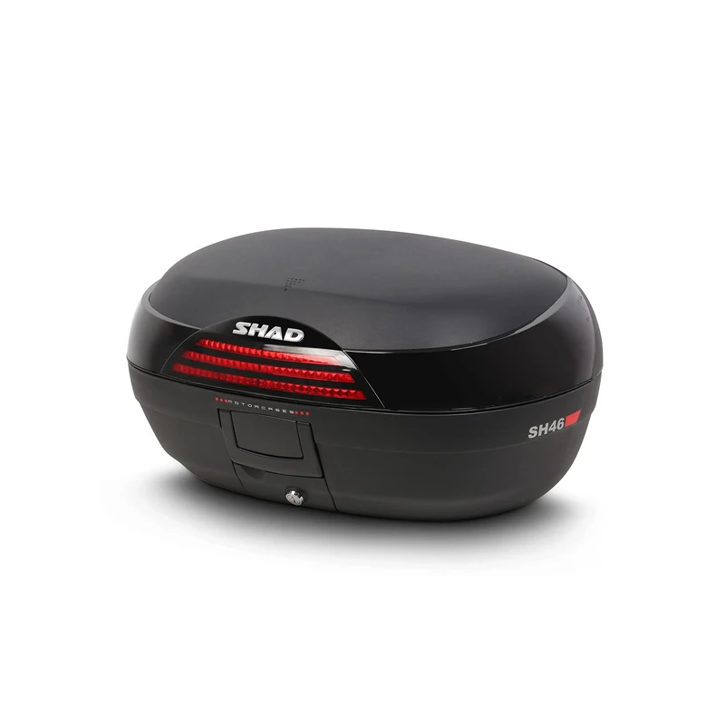 Shad Motorcycle Top Box. SH46 Black. D0B46200. Rear Luggage Trunk For Motorbike or Scooter. - Image 1