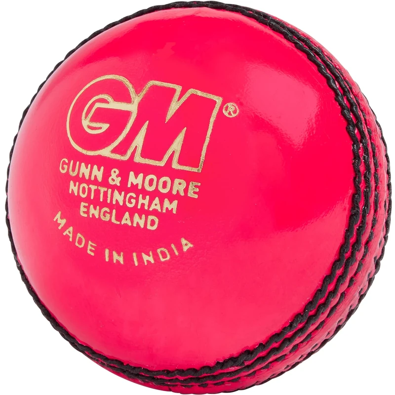 Gunn & Moore GM | Cricket Ball | Maestro Grade 1 County Match | Hand Stitched Waxed Leather 78-80 Seam Stitches | Mens | 5.5-5.75 Ounces | Pink