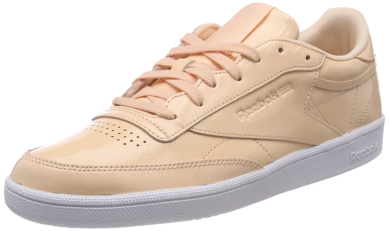 Reebok Club C 85 Patent, Women’s Low-Top Sneakers, Beige (beige / weiß beige / weiß), 7 UK (40.5 EU)