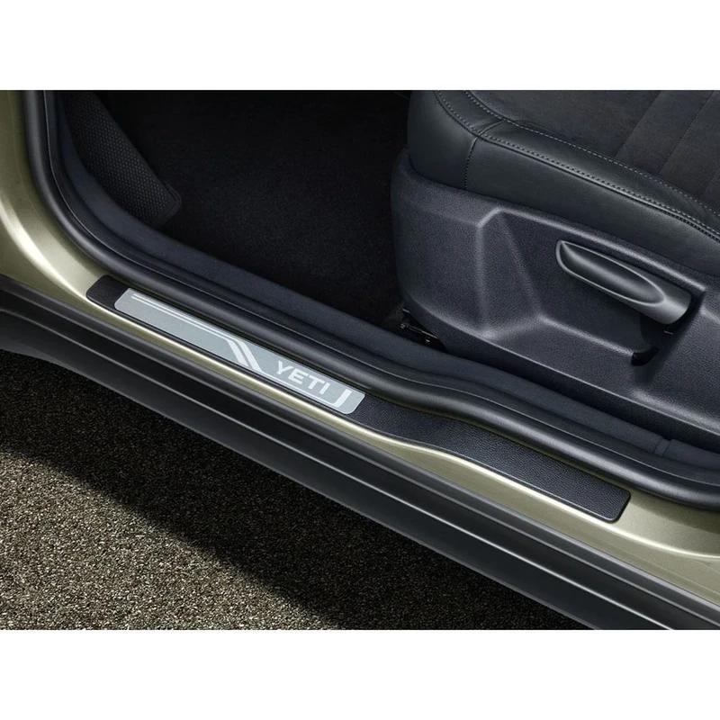 Skoda 5L0071303 Door Sill Plate Stainless Steel 4 x Door Sill Door Sill with Yeti Lettering