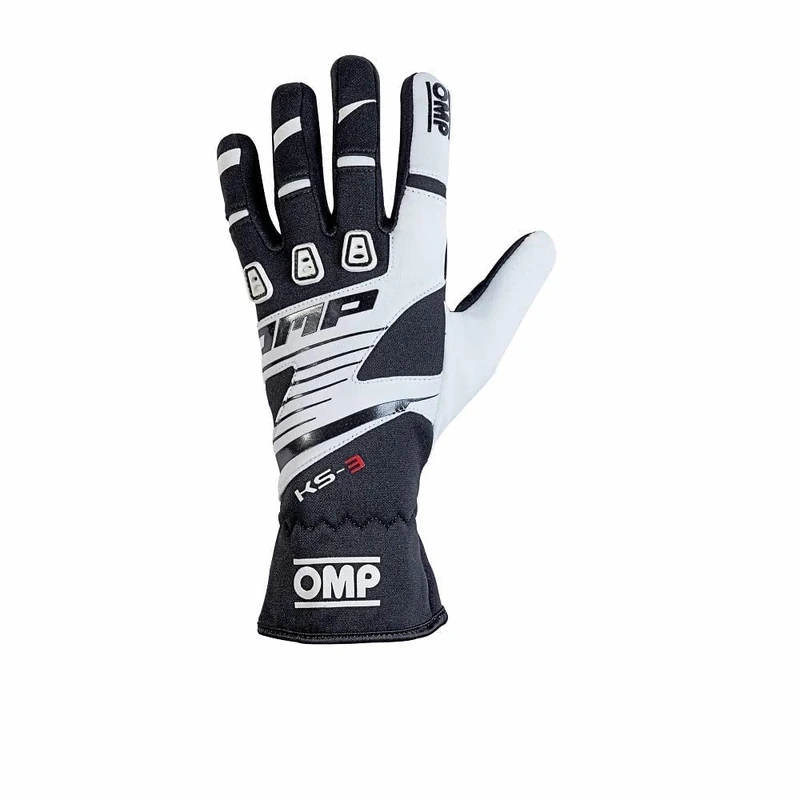 Omp OMPKK02743E076L KS-3 Gloves My2018 Black/White SZ L